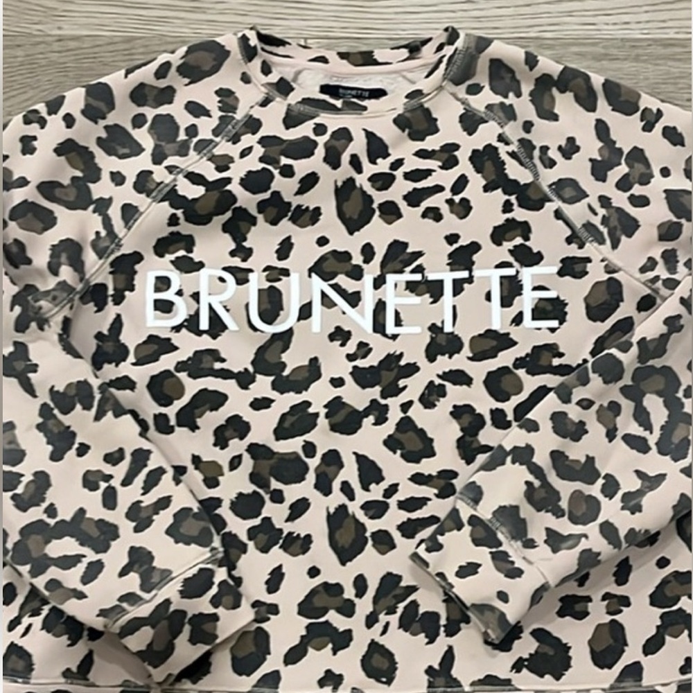 Brunette the Label cheetah sweatshirt